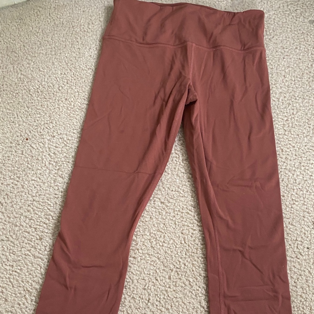 extra small burnt orange athleta leggings